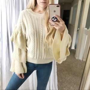 Sweaters - Tiered Sleeve Sweater Sweaters - Tiered Sleeve Sweater